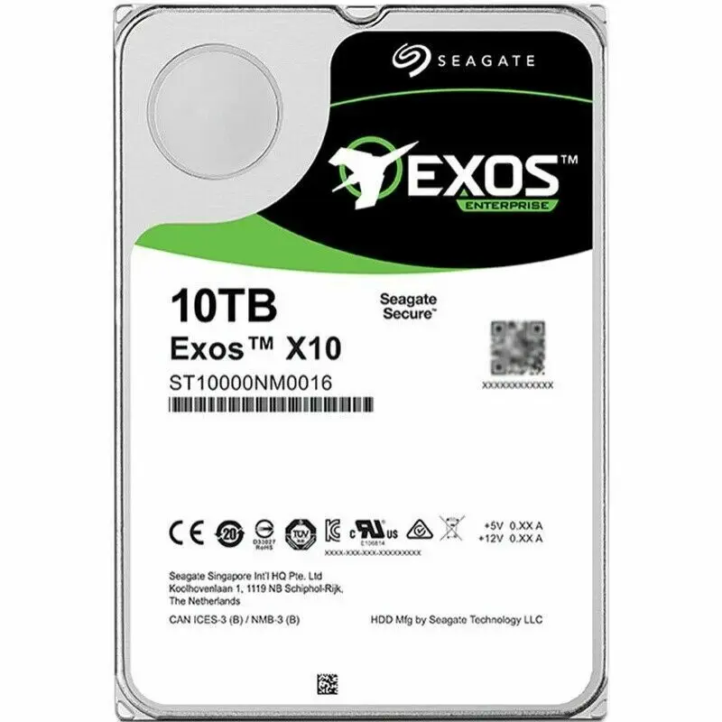 Seagate 10TB HDD Exos X10 3.5'' 7200RPM SATA 6Gb/s 256MB ST10000NM0016 Cache Enterprise Internal Hard Disk Drive Brand New
Seagate 10TB HDD Exos X10 3.5'' 7200RPM SATA 6Gb/s 256MB ST10000NM0016 Cache Enterprise Internal Hard Disk Drive Brand New