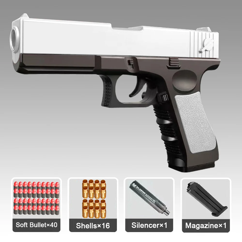 Gel Blasters Gun Desert Eagle Toy Gun Shell Ejecting 40 Soft Bullets Pistol Best Birthday Gift For Kids Age5+ Safe Toys
Gel Blasters Gun Desert Eagle Toy Gun Shell Ejecting 40 Soft Bullets Pistol Best Birthday Gift For Kids Age5+ Safe Toys