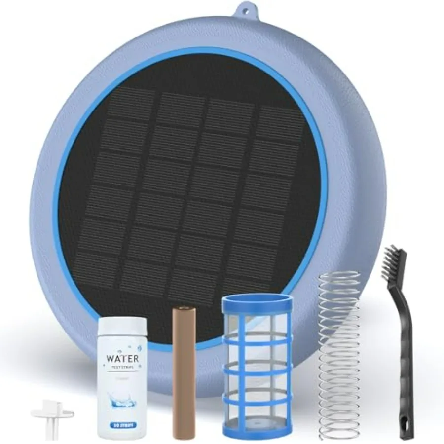 Solar Copper Pool Ionizer for above ground inground pools: copper, blue, automatic ionization up to 35, 000 gallons with replac
Solar Copper Pool Ionizer for above ground inground pools: copper, blue, automatic ionization up to 35, 000 gallons with replac