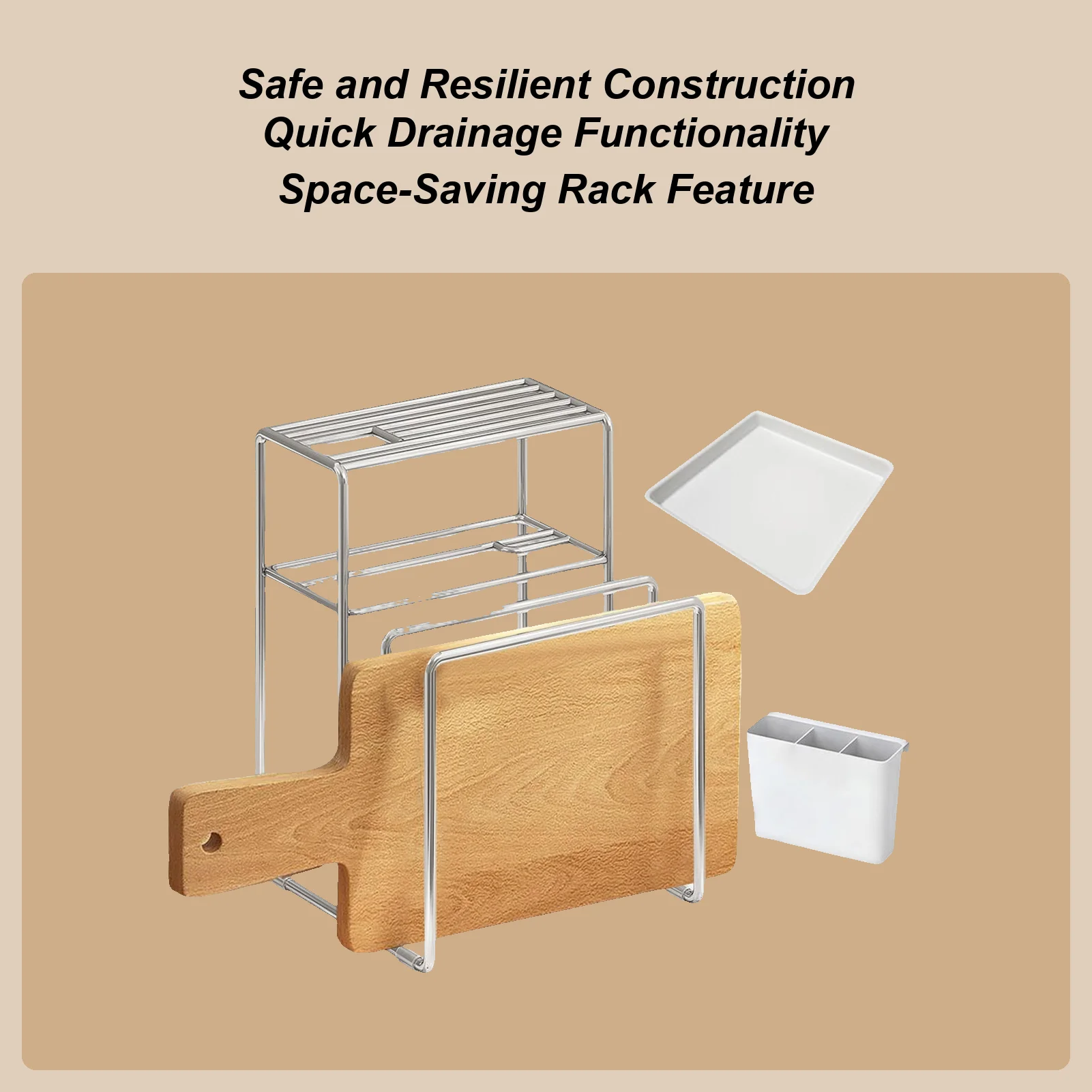 Cutting Board Organizer Chopping Board Bakeware Rack Stand Multifunctional Stainless Steel Cookie Sheets Storage for Home
Cutting Board Organizer Chopping Board Bakeware Rack Stand Multifunctional Stainless Steel Cookie Sheets Storage for Home