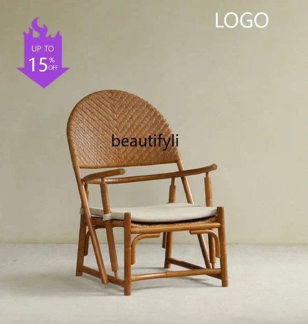 Q181 | Southeast Asia Rattan Art \Indonesian Handmade Weave Vintage Designer Living Room Balcony Leisure Rattan Chair
Q181 | Southeast Asia Rattan Art \Indonesian Handmade Weave Vintage Designer Living Room Balcony Leisure Rattan Chair