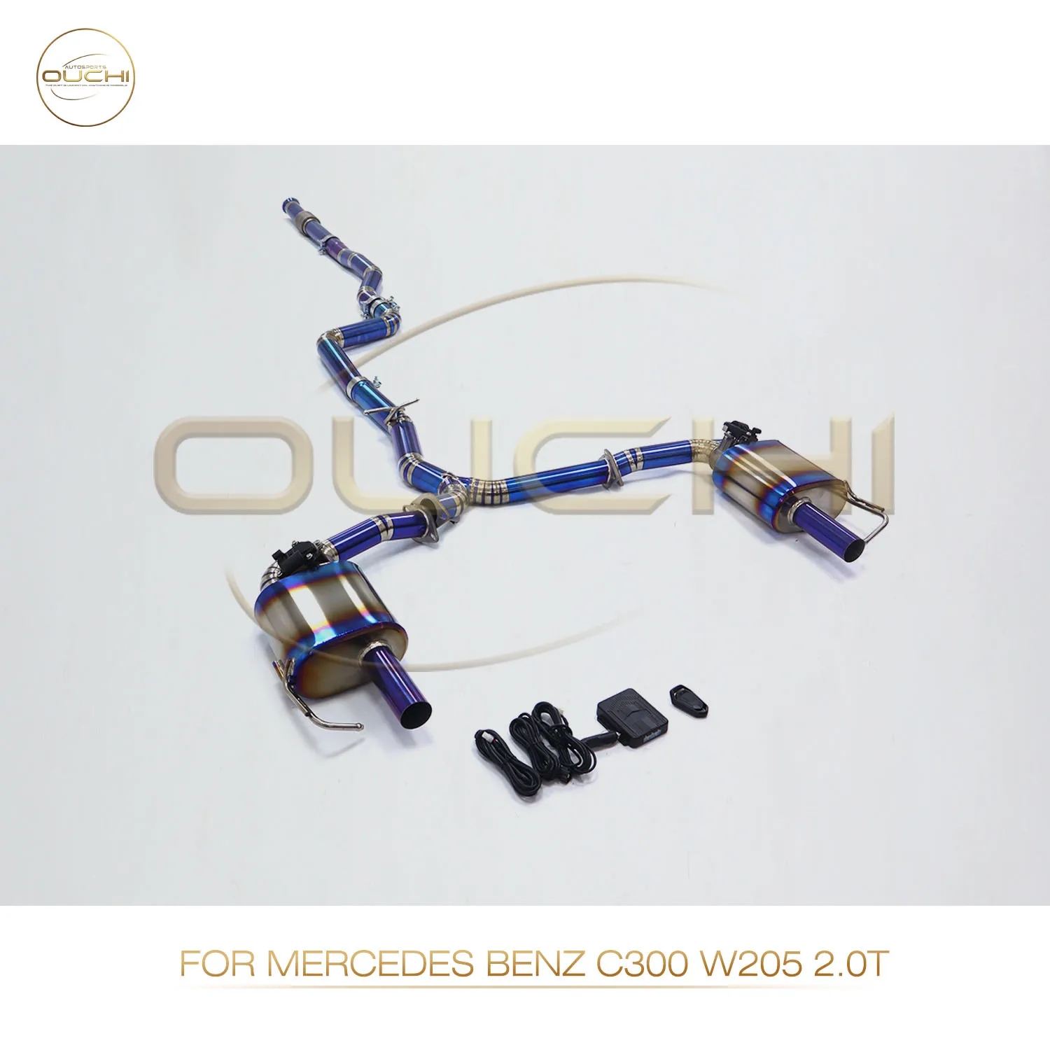 OUCHI High Performance Titanium Alloy Catback For Mercedes Benz C300 W205 2.0T Exhaust System With Electronic Valve
OUCHI High Performance Titanium Alloy Catback For Mercedes Benz C300 W205 2.0T Exhaust System With Electronic Valve