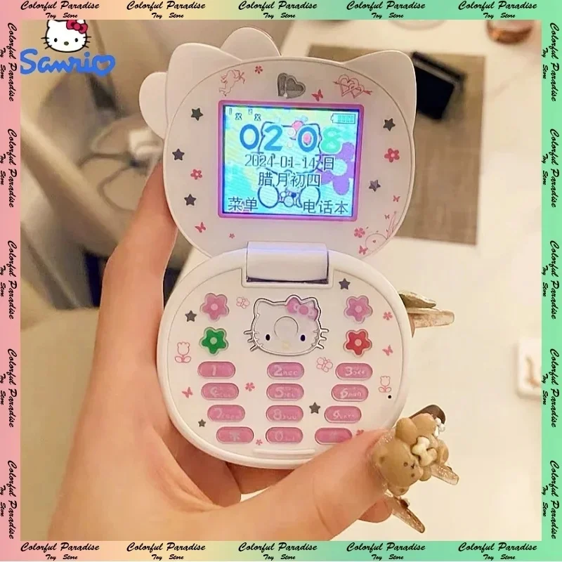Hot Kawaii Sanrio Hello Kitty Flip Phone Cartoon Cute Children Pink White Mini Phone Children Birthday Fashion Model Toys Gifts
Hot Kawaii Sanrio Hello Kitty Flip Phone Cartoon Cute Children Pink White Mini Phone Children Birthday Fashion Model Toys Gifts