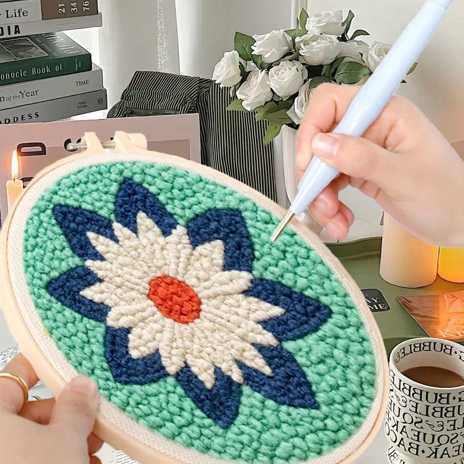 GATYZTORY punch embroidery needle set stitch Diy Embroidery frame flowers embroidery and creativity Sewing Yarn Home Decoration
GATYZTORY punch embroidery needle set stitch Diy Embroidery frame flowers embroidery and creativity Sewing Yarn Home Decoration