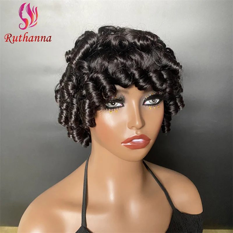 Loose Wave 100% Human Hair Short Curly Wigs Full Machine Brazilian Virgin Hair Wig For Black Women Remy Hair Soft and Silky
Loose Wave 100% Human Hair Short Curly Wigs Full Machine Brazilian Virgin Hair Wig For Black Women Remy Hair Soft and Silky