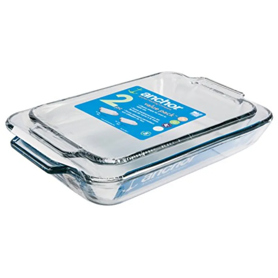 Glass Baking Dishes for Oven, 2 Piece Set 2 Qt and 3 Qt Glass Casserole Dishes
Glass Baking Dishes for Oven, 2 Piece Set 2 Qt and 3 Qt Glass Casserole Dishes