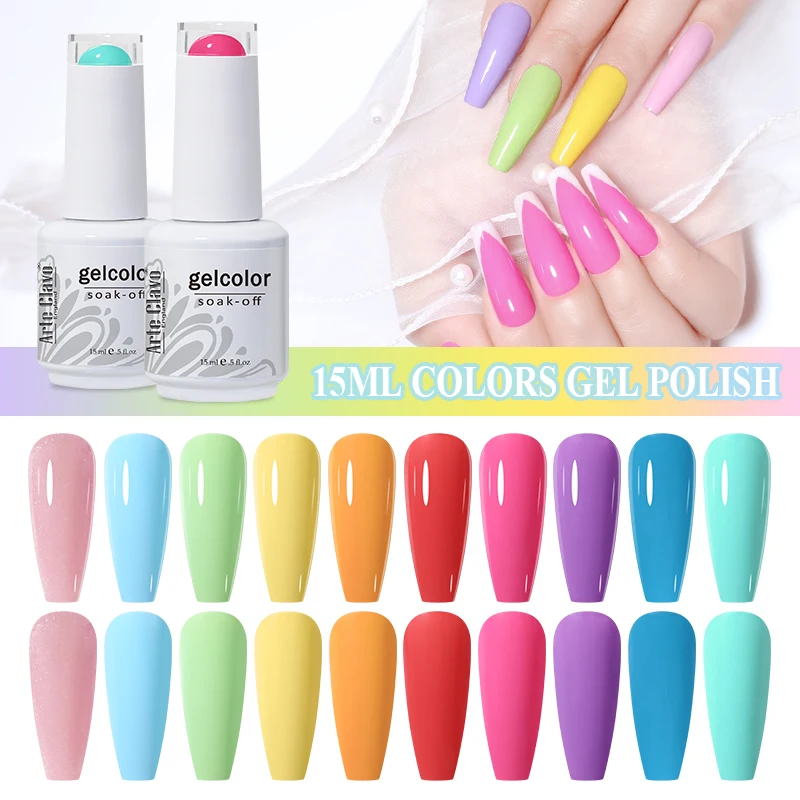 Arte Clavo 1pc Gel Nail Polish Soak Off UV LED Nails Gel Varnish Lacquer Long Lasting Easy Apply Manicure Nail Art Gel 15ml
Arte Clavo 1pc Gel Nail Polish Soak Off UV LED Nails Gel Varnish Lacquer Long Lasting Easy Apply Manicure Nail Art Gel 15ml