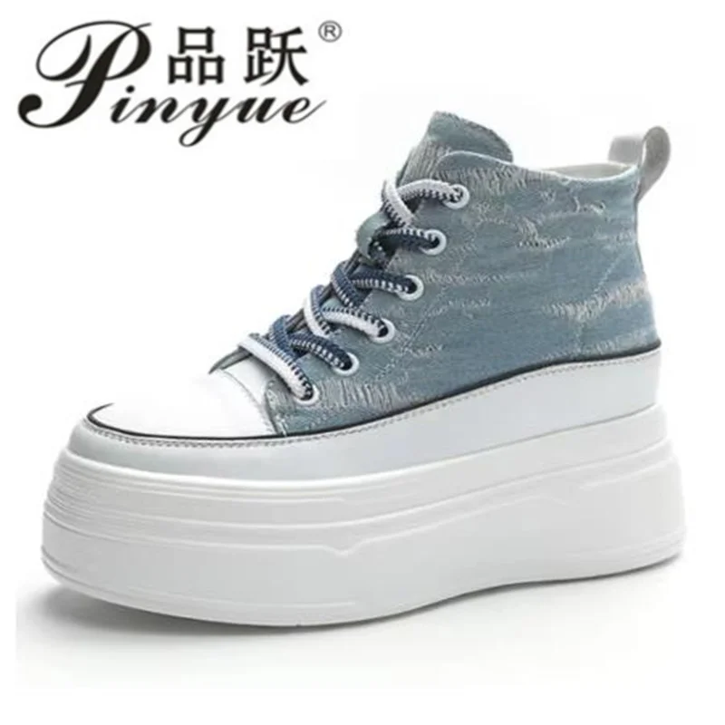 8 см джинсовые женские модные весенние ботильоны из натуральной кожи на шнуровке, женская осенняя модная брендовая обувь на танкетке, размеры 34-39
8 см джинсовые женские модные весенние ботильоны из натуральной кожи на шнуровке, женская осенняя модная брендовая обувь на танкетке, размеры 34-39