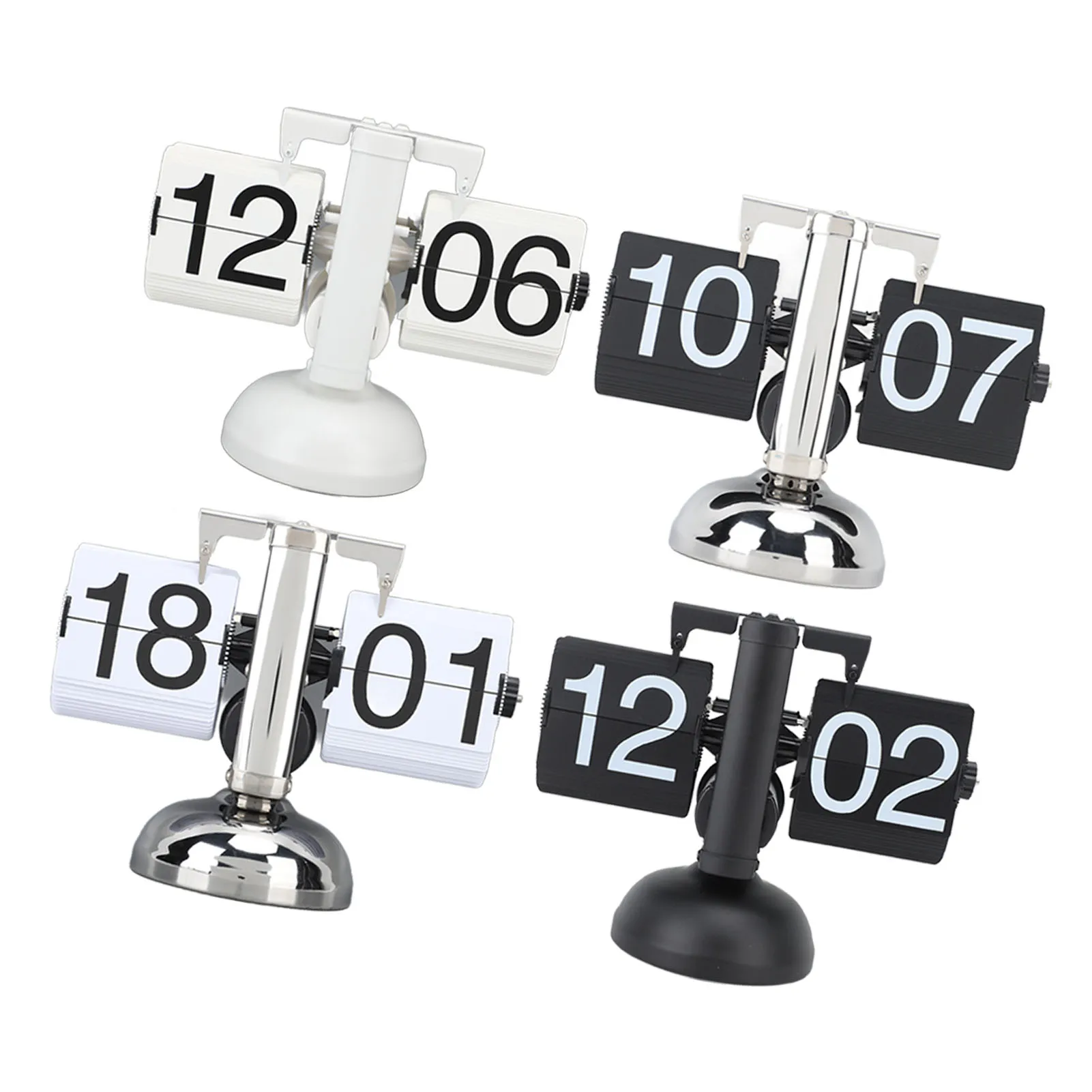 Flip Clock Large Number Battery Powered 304 Stainless Steel Tabletop Retro Flip Clock for Home Office 24 Hours Flip Desk Clocks
Flip Clock Large Number Battery Powered 304 Stainless Steel Tabletop Retro Flip Clock for Home Office 24 Hours Flip Desk Clocks