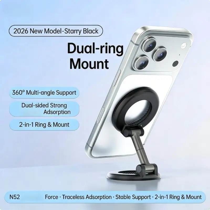 Double Side Stand Cellphone Mount Bracket 360 Degree Rotating Stand
Double Side Stand Cellphone Mount Bracket 360 Degree Rotating Stand