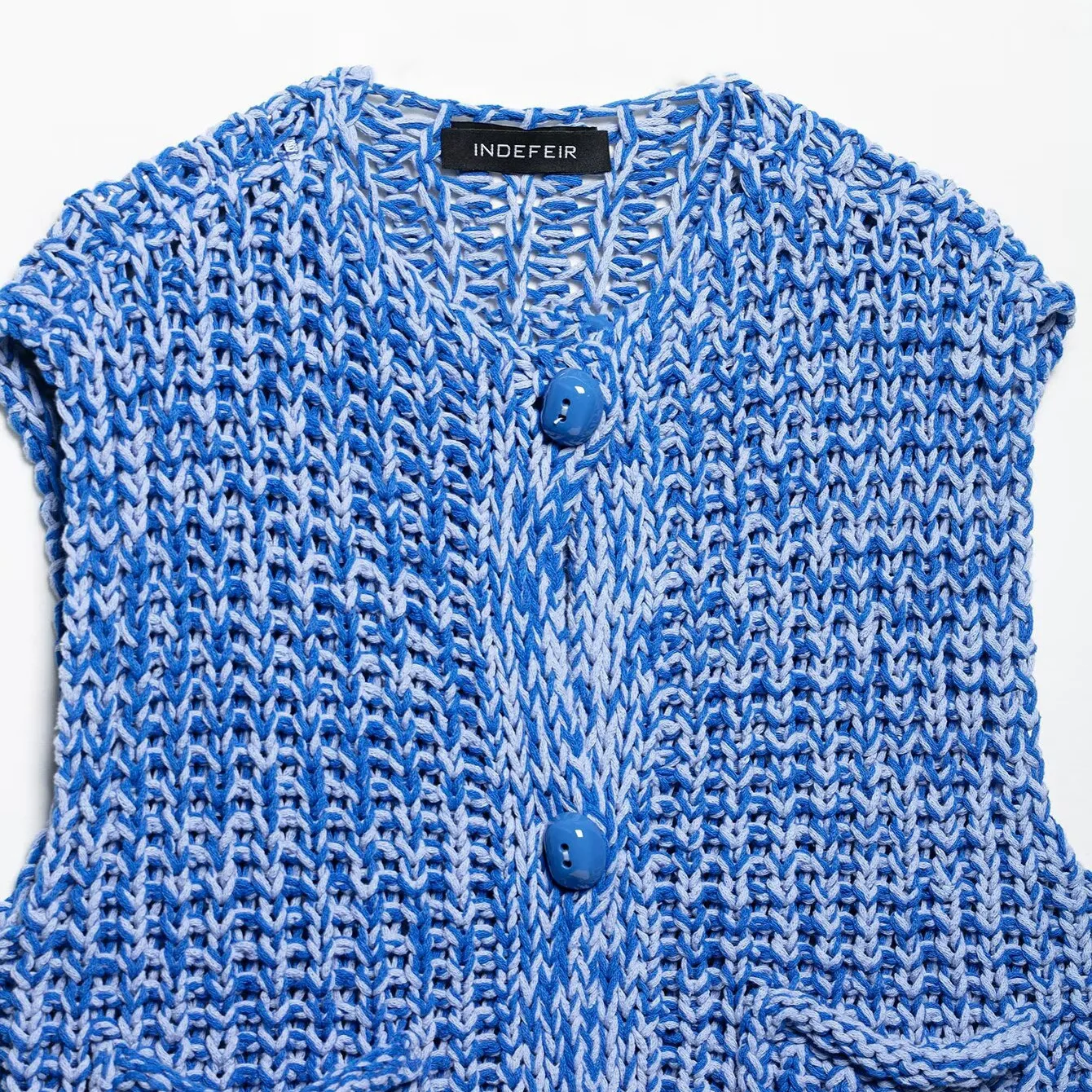 Faionable Women's Knitted Vest Thi Needle Versatile Sli round Ne Polyester Fiber 5802/0 Vest for All Seasons
Faionable Women's Knitted Vest Thi Needle Versatile Sli round Ne Polyester Fiber 5802/0 Vest for All Seasons