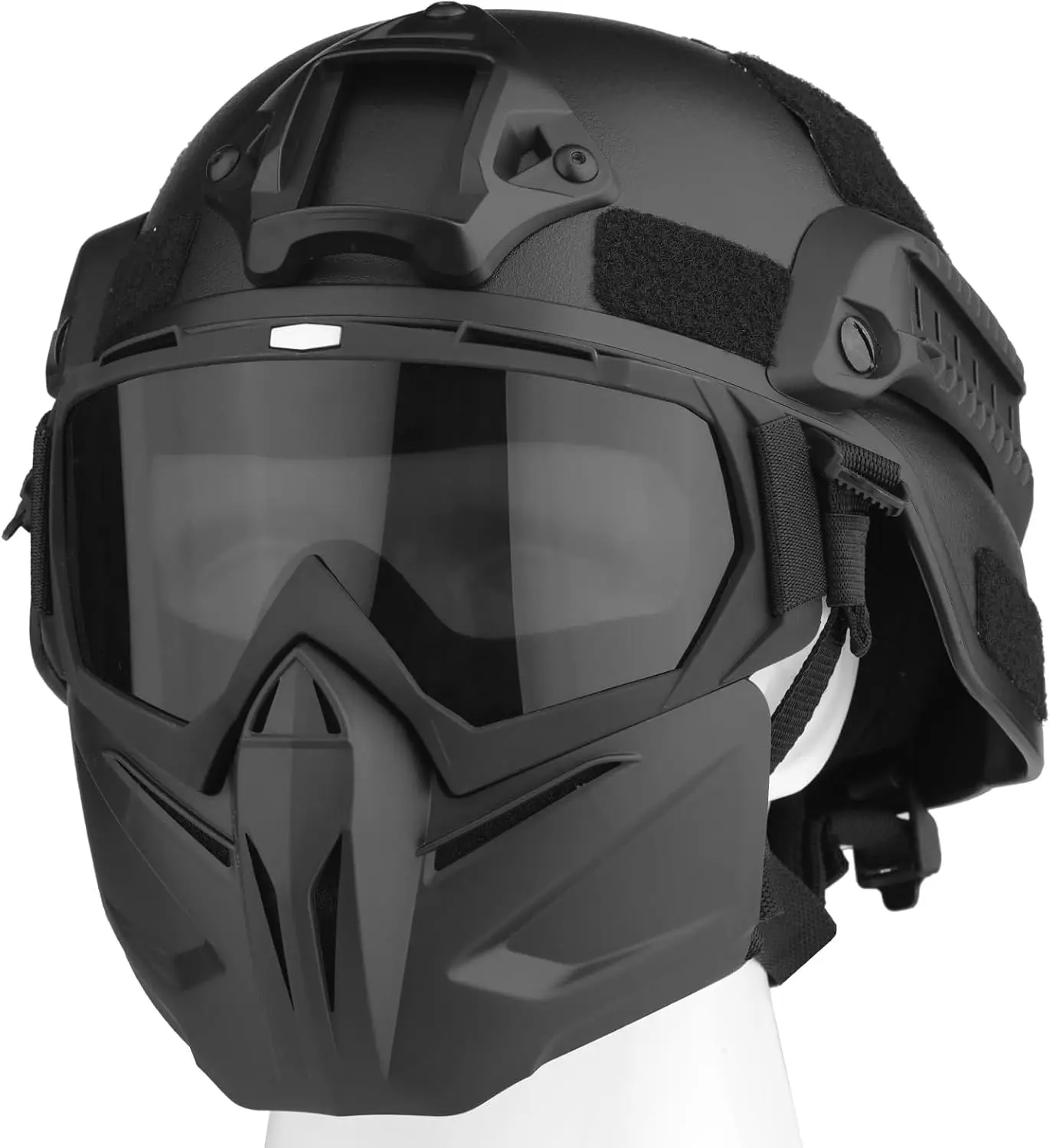 Airsoft Mask Full Face Detachable Anti Fog Airgun Goggles Eye Protection Paintball Helmet with NVG Mount Side Rail Tactical Gear
Airsoft Mask Full Face Detachable Anti Fog Airgun Goggles Eye Protection Paintball Helmet with NVG Mount Side Rail Tactical Gear