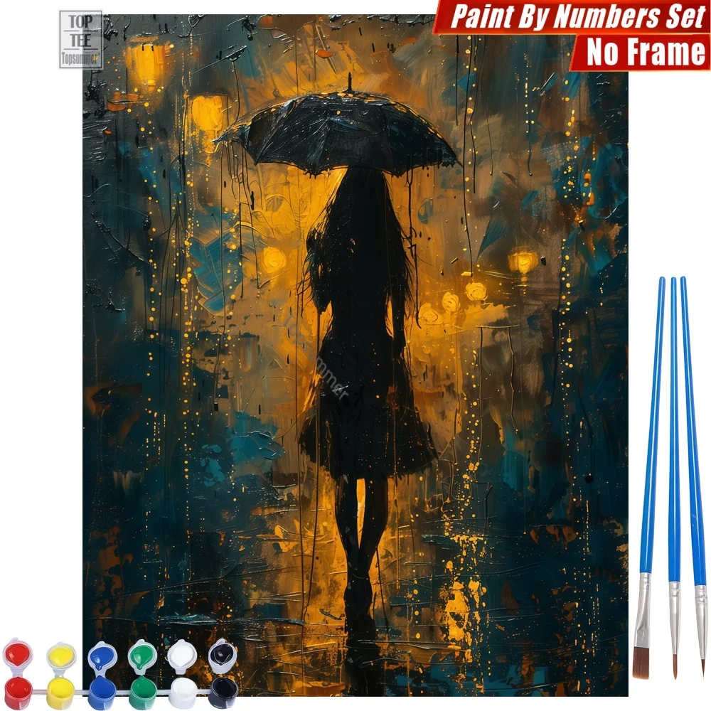 Woman Umbrella Silhouette DIY Painting By Numbers Kit - Abstract Rain Splatters Canvas Wall Art Thanksgiving Day Gift For Friend
Woman Umbrella Silhouette DIY Painting By Numbers Kit - Abstract Rain Splatters Canvas Wall Art Thanksgiving Day Gift For Friend
