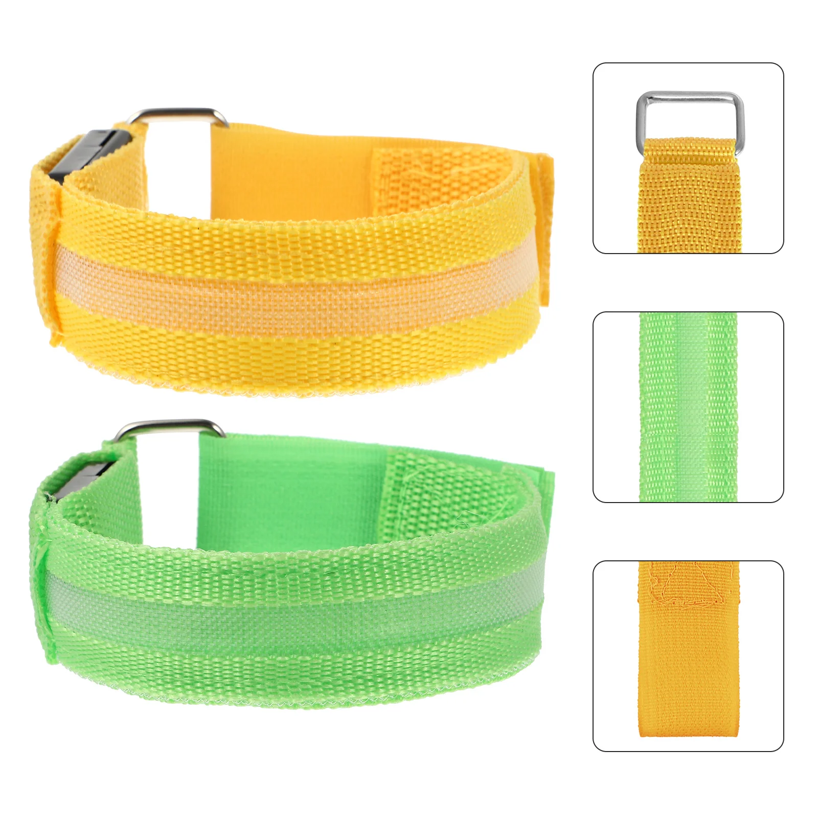 2Pcs LED Armband Fluorescent Wrist Light Adjustable Nylon Safety Band for Night Running Dog Walking Cycling Sports Gear
2Pcs LED Armband Fluorescent Wrist Light Adjustable Nylon Safety Band for Night Running Dog Walking Cycling Sports Gear