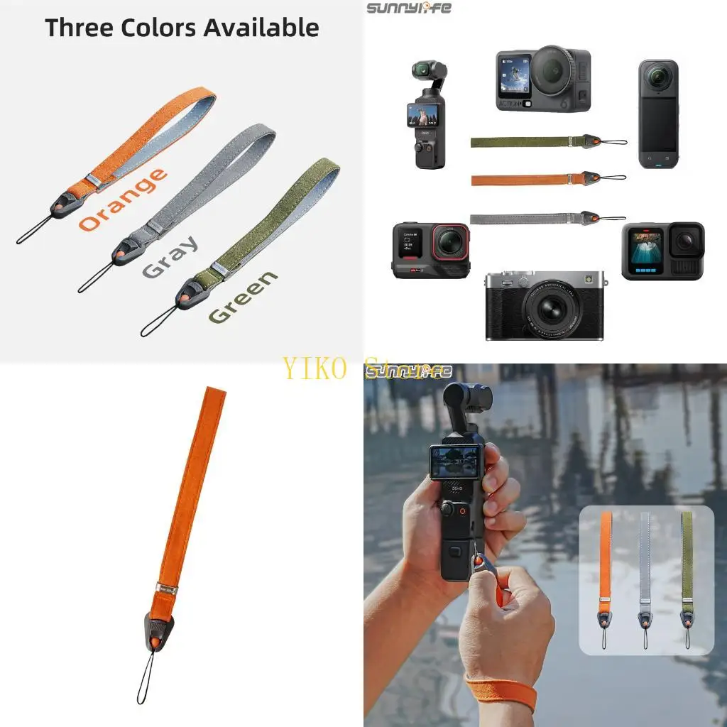 K32C Adjustable Camera Wrist Belt Secure Against Drop Design For Go DSLR Mirrorless Action Camera Wristband
K32C Adjustable Camera Wrist Belt Secure Against Drop Design For Go DSLR Mirrorless Action Camera Wristband