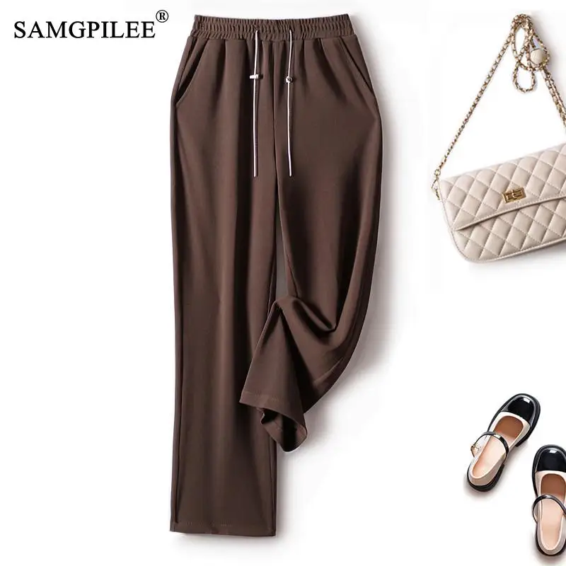 Pants For Women Autumn 2022 New Elastic Waist Pit Pattern Sagging High Waist Wide Leg Women's Pants Winter Female Clothing 4XL
Pants For Women Autumn 2022 New Elastic Waist Pit Pattern Sagging High Waist Wide Leg Women's Pants Winter Female Clothing 4XL