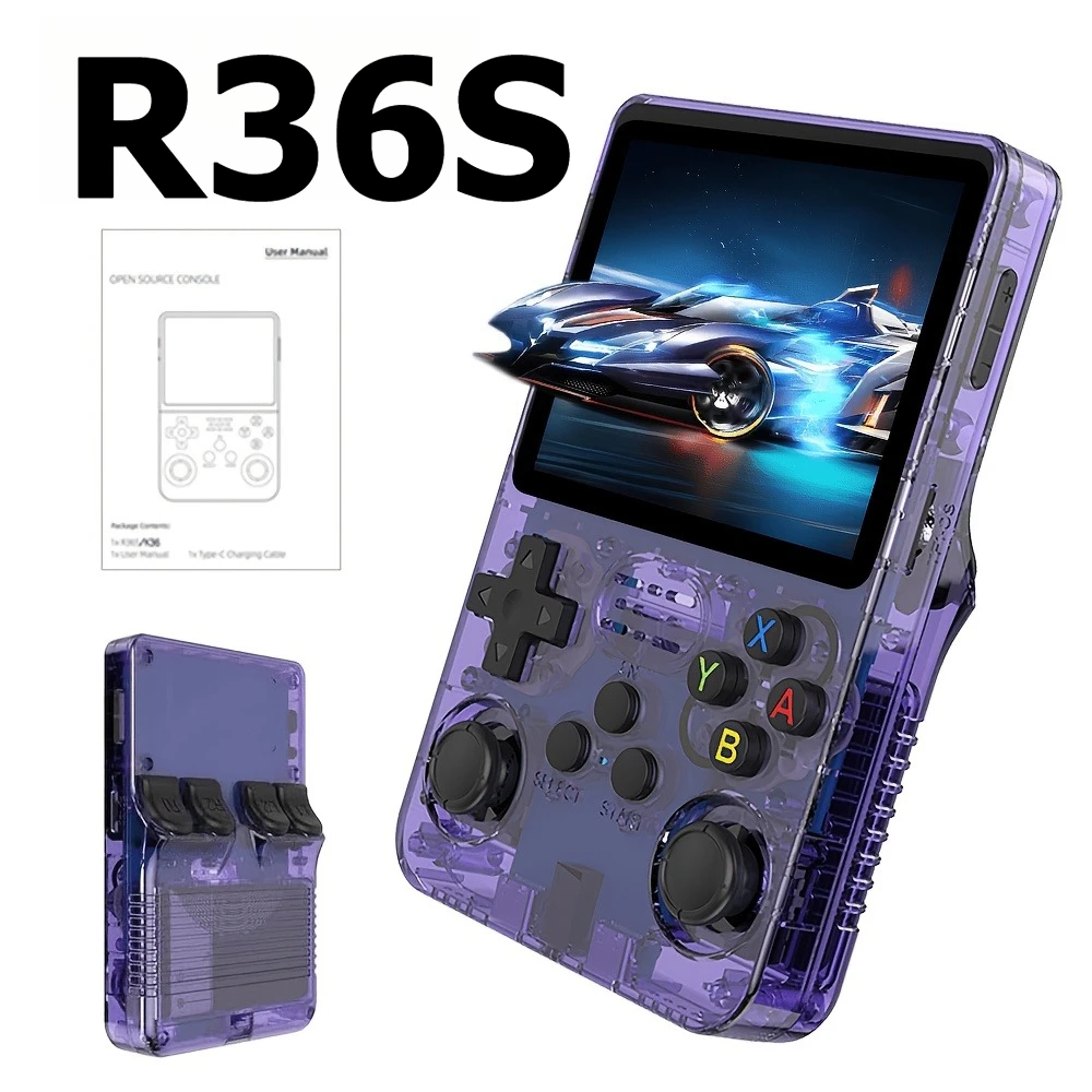 R36S Retro Handheld Game Console Linux System 3.5-Inch IPS 4K 64G/128G Portable Gaming Console
R36S Retro Handheld Game Console Linux System 3.5-Inch IPS 4K 64G/128G Portable Gaming Console