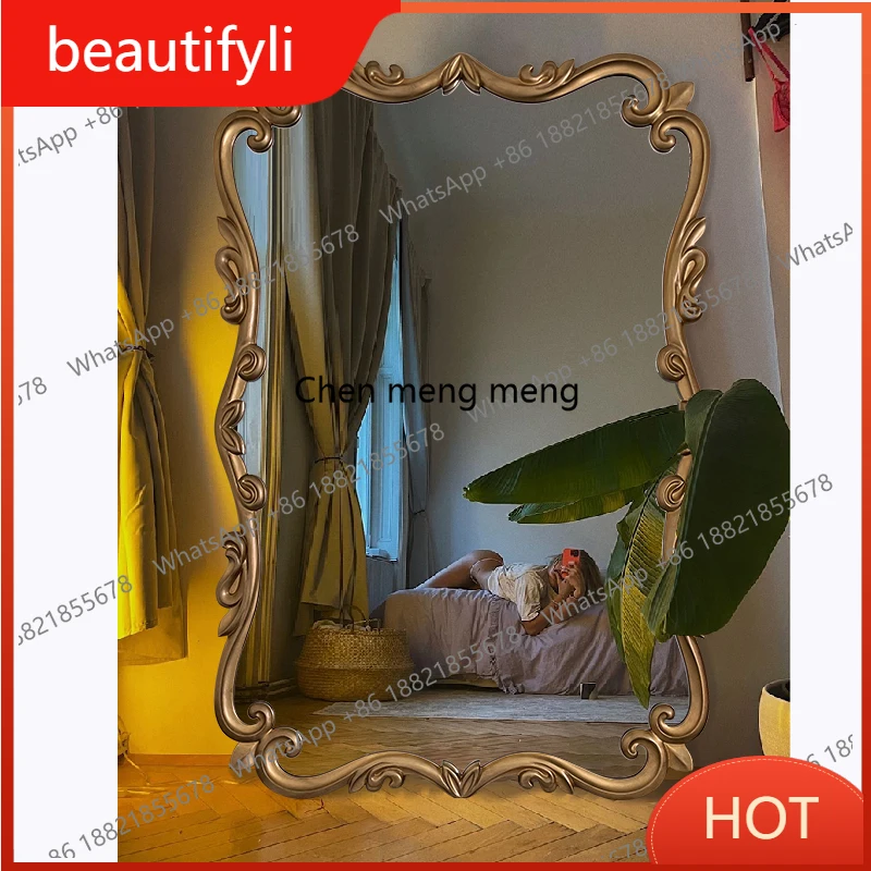A139 French retro old body against the wall floor mirror fitting mirror wall hanging full-length mirror
A139 French retro old body against the wall floor mirror fitting mirror wall hanging full-length mirror