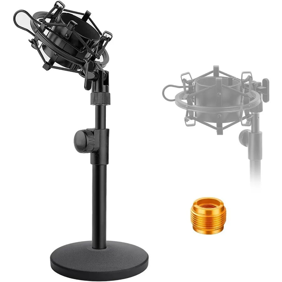 Desktop Microphone Stand Adjustable Desk Mic Stand wtih Shock Mount for Audio Technica AT2020 AT2020USB+ AT2035 ATR2500 Condens
Desktop Microphone Stand Adjustable Desk Mic Stand wtih Shock Mount for Audio Technica AT2020 AT2020USB+ AT2035 ATR2500 Condens
