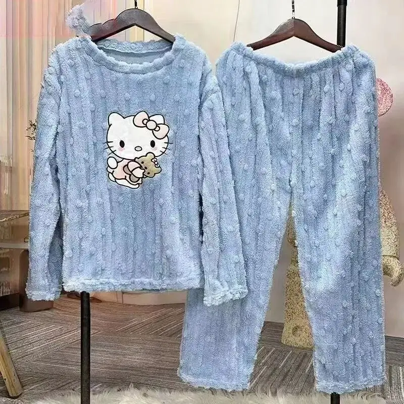 Комплект из 2-х предметов: пижама Sanrio Hello Kitty с текстурой, женская, разноцветная, зимняя, пушистая, повседневная, в стиле Y2K, эстетичная, милая домашняя одежда
Комплект из 2-х предметов: пижама Sanrio Hello Kitty с текстурой, женская, разноцветная, зимняя, пушистая, повседневная, в стиле Y2K, эстетичная, милая домашняя одежда