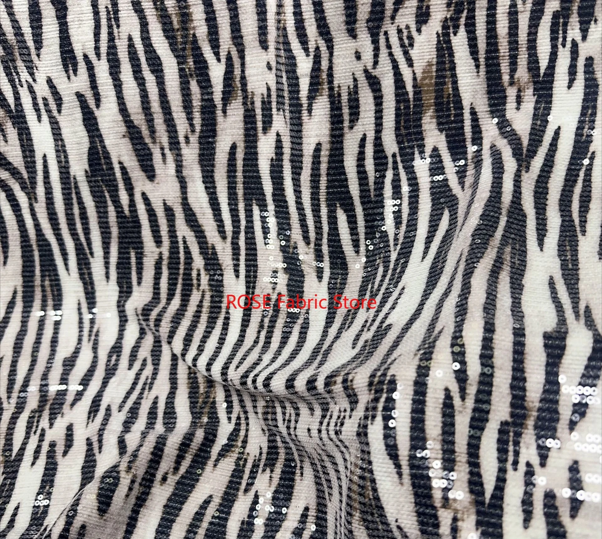 Zebra sequined pattern embroidered animal elasticity lace tulle Fabric For Girl Dress Evening Dress Wedding Dress Prom 1 Yard
Zebra sequined pattern embroidered animal elasticity lace tulle Fabric For Girl Dress Evening Dress Wedding Dress Prom 1 Yard