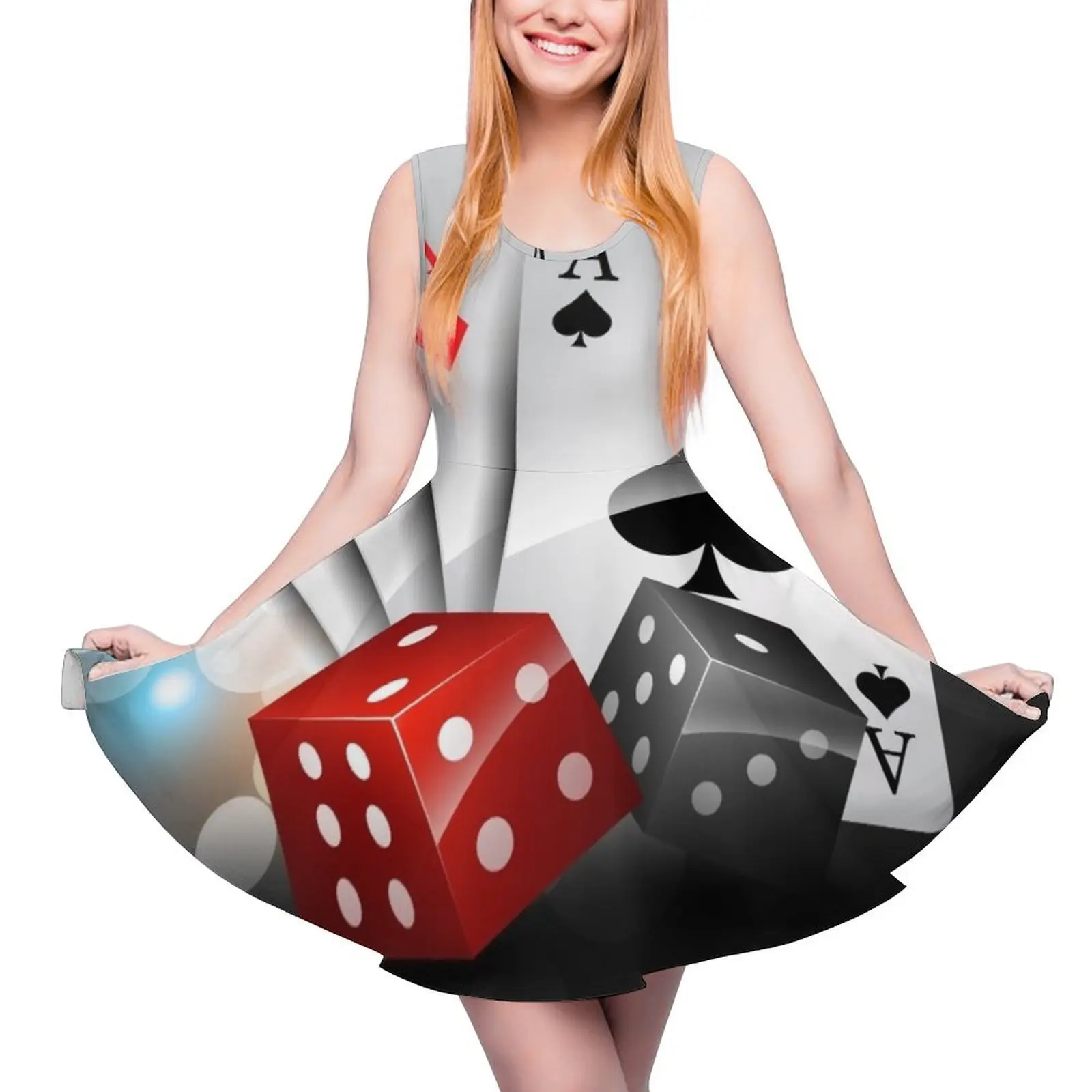 Playing Cards Aces And Dice Sleeveless Dress summer dress women 2024 women"s summer jumpsuit
Playing Cards Aces And Dice Sleeveless Dress summer dress women 2024 women"s summer jumpsuit