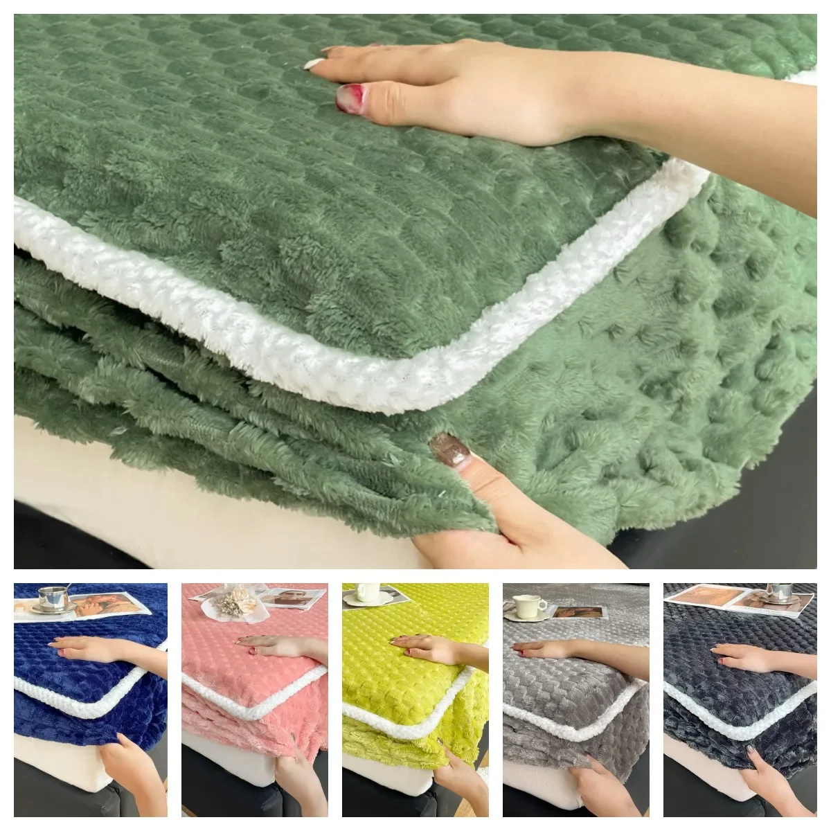 1pc Super Warm Fitted Bed Sheet For Winter Solid Color Thicken Scarab Velvet Bed Cover Single/Queen/King Size tampa de colchão
1pc Super Warm Fitted Bed Sheet For Winter Solid Color Thicken Scarab Velvet Bed Cover Single/Queen/King Size tampa de colchão