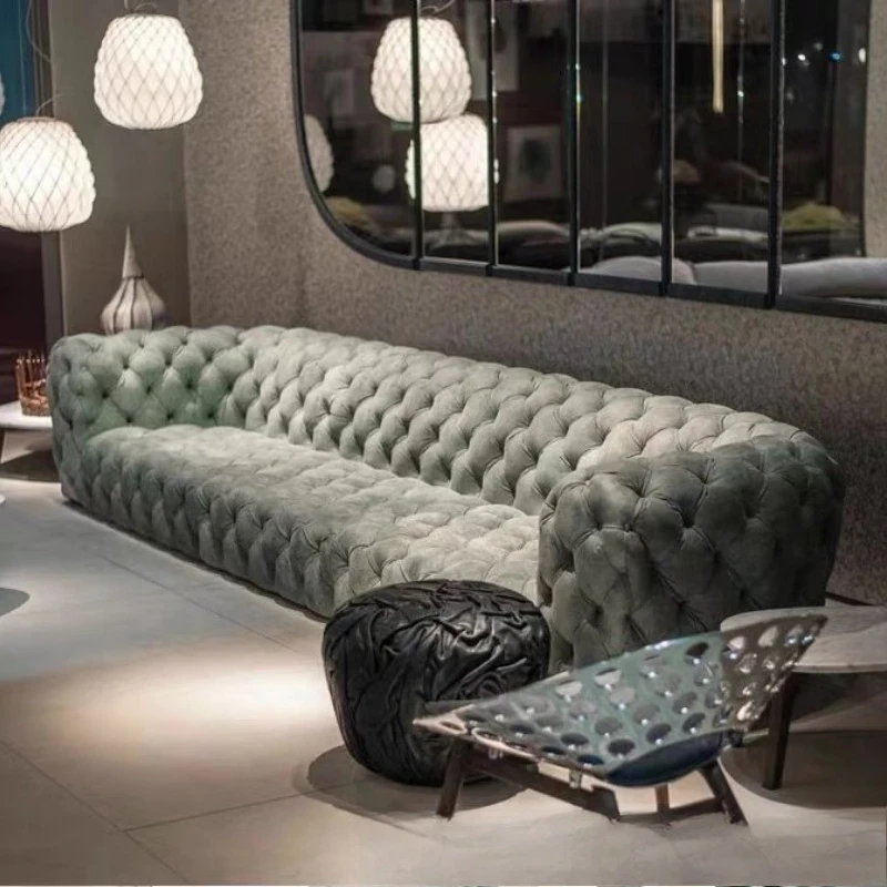 Italian light luxury sofa New American post-modern fabric buckle sofa Hong Kong-style large apartment living room L-shaped
Italian light luxury sofa New American post-modern fabric buckle sofa Hong Kong-style large apartment living room L-shaped