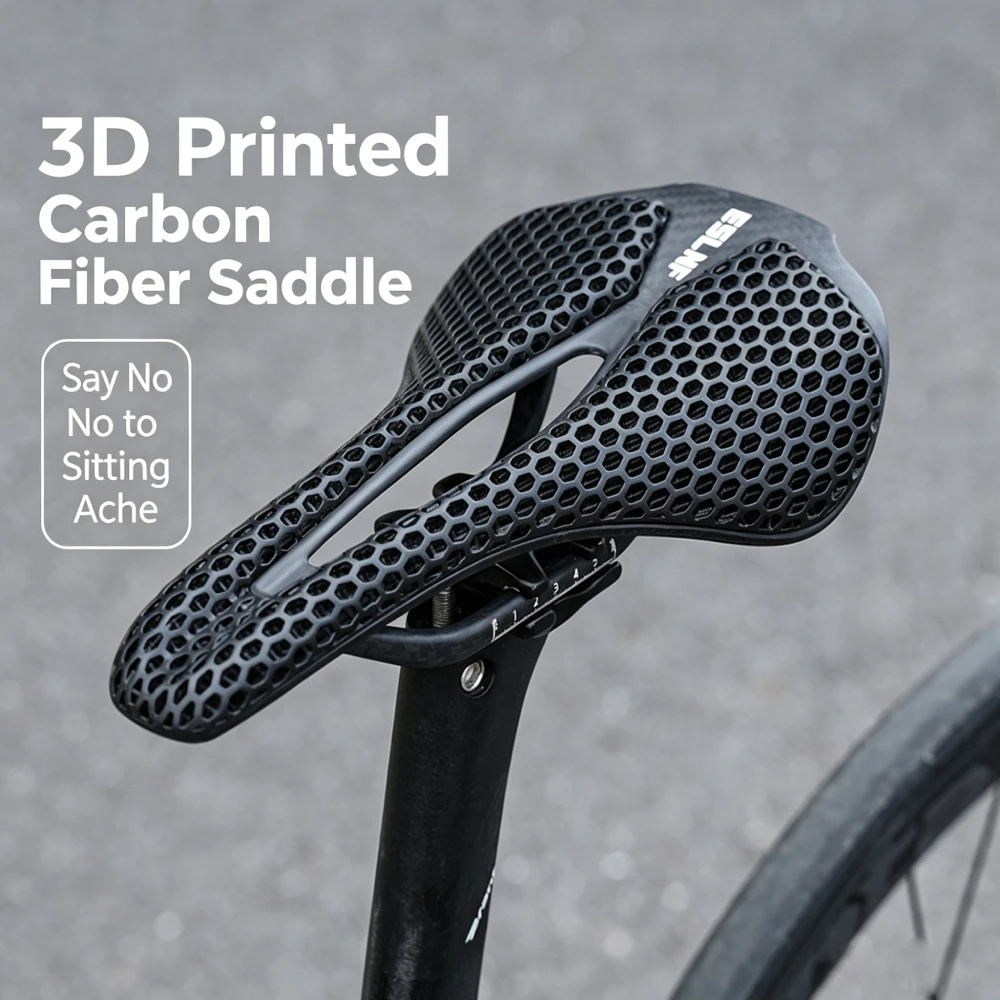 Ultralight 3D Printed Bicycle Saddle Comfortable Breathable Racing Bicycle Seat Honeycomb Shock Absorption Racing Cycling Seat
Ultralight 3D Printed Bicycle Saddle Comfortable Breathable Racing Bicycle Seat Honeycomb Shock Absorption Racing Cycling Seat