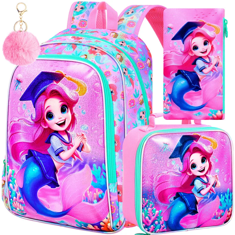 3PCS Backpacks for Girls, 16" Elementary Kids Backpack Preschool School Bookbags and Lunch Box
3PCS Backpacks for Girls, 16" Elementary Kids Backpack Preschool School Bookbags and Lunch Box
