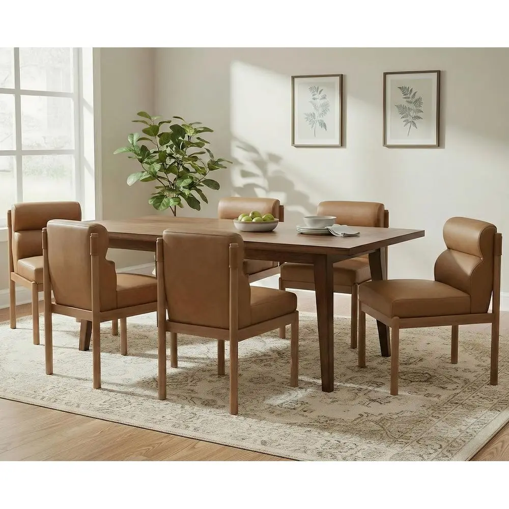 Dining Chairs Set of 6 Modern holstered Living Room Chairs Mid Century Comfy Leather Kitchen Chairs with Back Armless Solid W
Dining Chairs Set of 6 Modern holstered Living Room Chairs Mid Century Comfy Leather Kitchen Chairs with Back Armless Solid W
