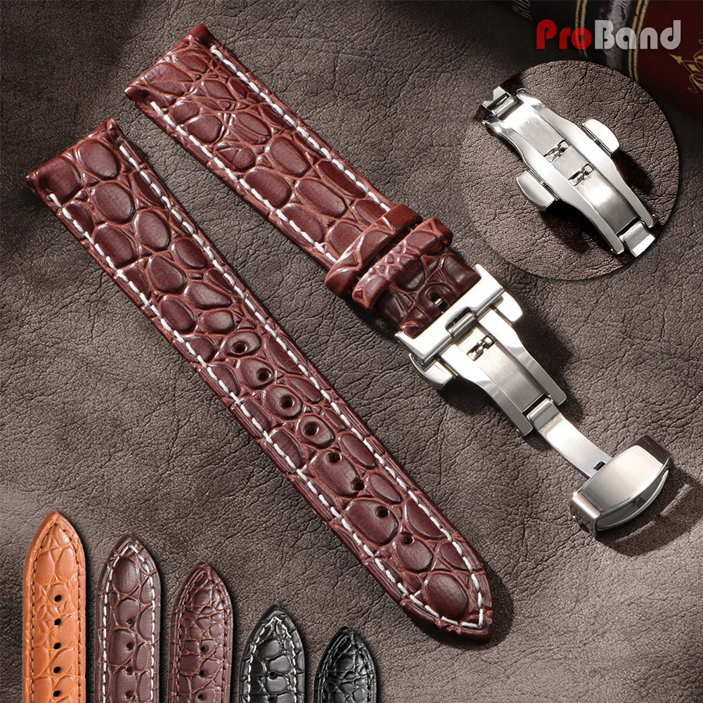 12/14/16/17/18/19/20/21/22/24mm Watch Straps Crocodile Pattern Leather Watch Band Automatic Buckle Men Women Business Bracelet
12/14/16/17/18/19/20/21/22/24mm Watch Straps Crocodile Pattern Leather Watch Band Automatic Buckle Men Women Business Bracelet