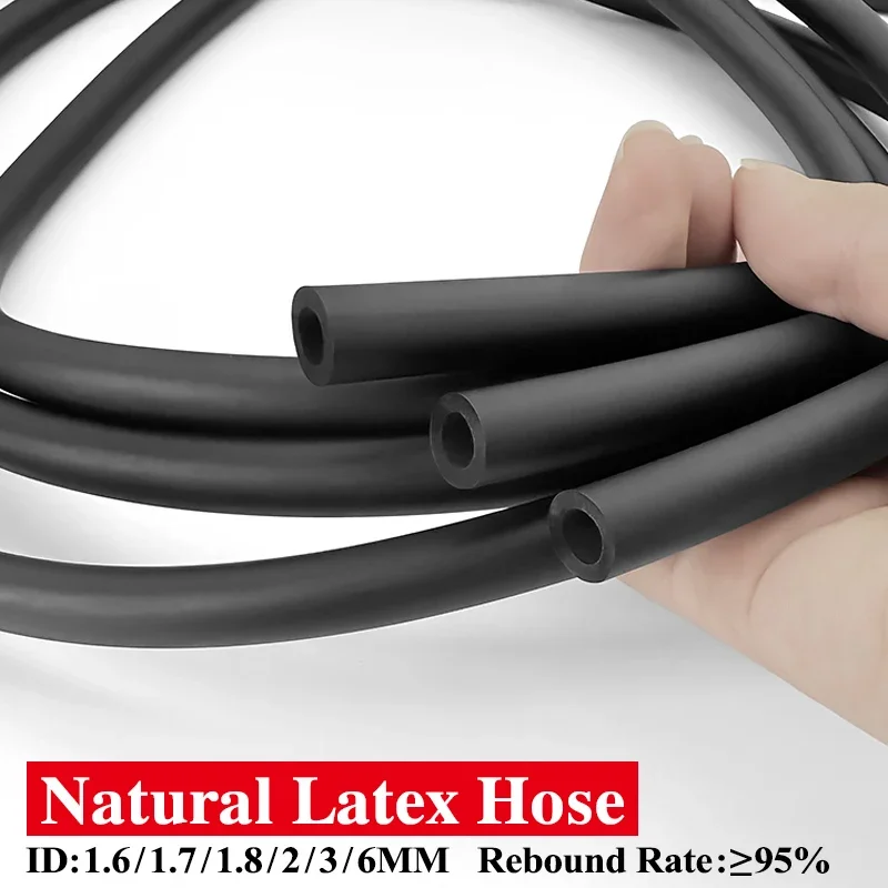 Natural Black Latex Rubber Tubing Stretch Antifreeze Flexible Hose ID1.5/1.6/1.7/1.8/2/3/5/6mm Elastic Pipe for Speargun
Natural Black Latex Rubber Tubing Stretch Antifreeze Flexible Hose ID1.5/1.6/1.7/1.8/2/3/5/6mm Elastic Pipe for Speargun