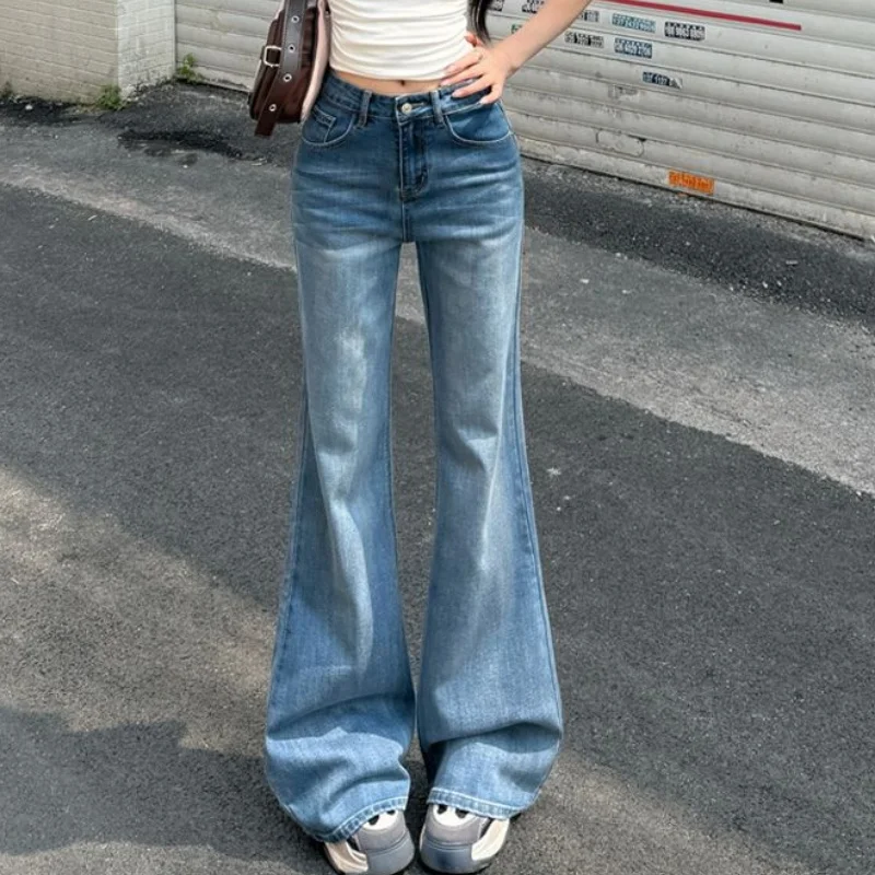 Women Retro High Waist Flared Jeans 2026 New Girls Thin Style Denim Trousers Women Thin Fashion All-Match Flared Pants
Women Retro High Waist Flared Jeans 2026 New Girls Thin Style Denim Trousers Women Thin Fashion All-Match Flared Pants