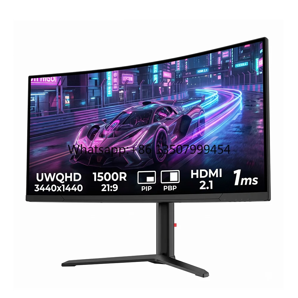 34 Inch Curved Gaming Monitor 3440x1440 UWQHD 165Hz 1ms HDR FreeSync G-Sync 21:9 Ultra Wide Screen for PC Gamer
34 Inch Curved Gaming Monitor 3440x1440 UWQHD 165Hz 1ms HDR FreeSync G-Sync 21:9 Ultra Wide Screen for PC Gamer
