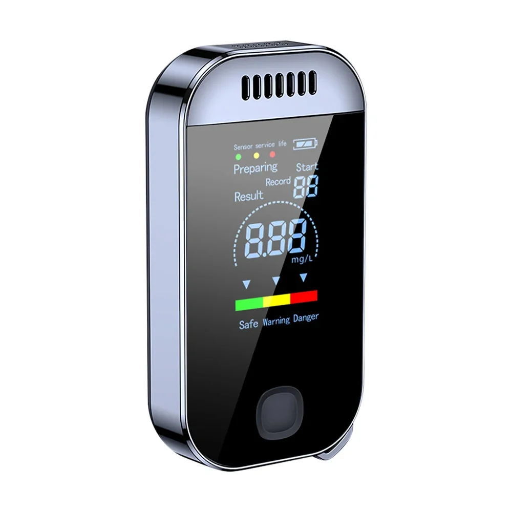 NEW Digital Breath Alcohol Tester Professional Breathalyzer With LCD Display USB Rechargeable Electronic Alcohol Tester Keychain
NEW Digital Breath Alcohol Tester Professional Breathalyzer With LCD Display USB Rechargeable Electronic Alcohol Tester Keychain