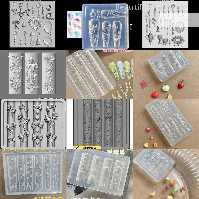 Piece Nail Art DIY Design Mold Butterfly Angel Fruit 3D, Silicone Self-made Armor Tools for Decoration.
Piece Nail Art DIY Design Mold Butterfly Angel Fruit 3D, Silicone Self-made Armor Tools for Decoration.