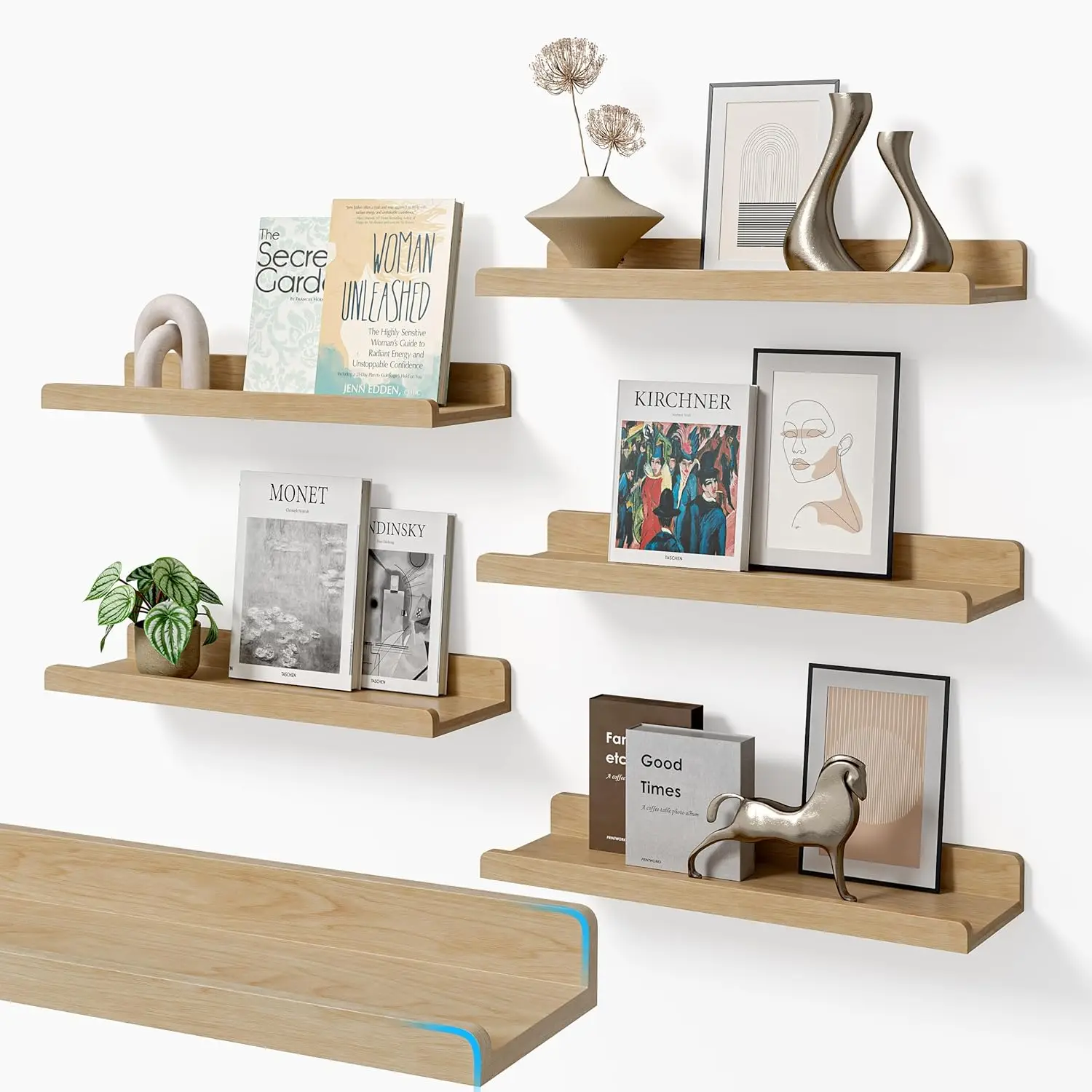 16’’Natural Floating Shelves for Wall Set of 6,Rustic Wood Shelf for Room Decor/Storage/Display,Small Bookshelf,Wall
16’’Natural Floating Shelves for Wall Set of 6,Rustic Wood Shelf for Room Decor/Storage/Display,Small Bookshelf,Wall