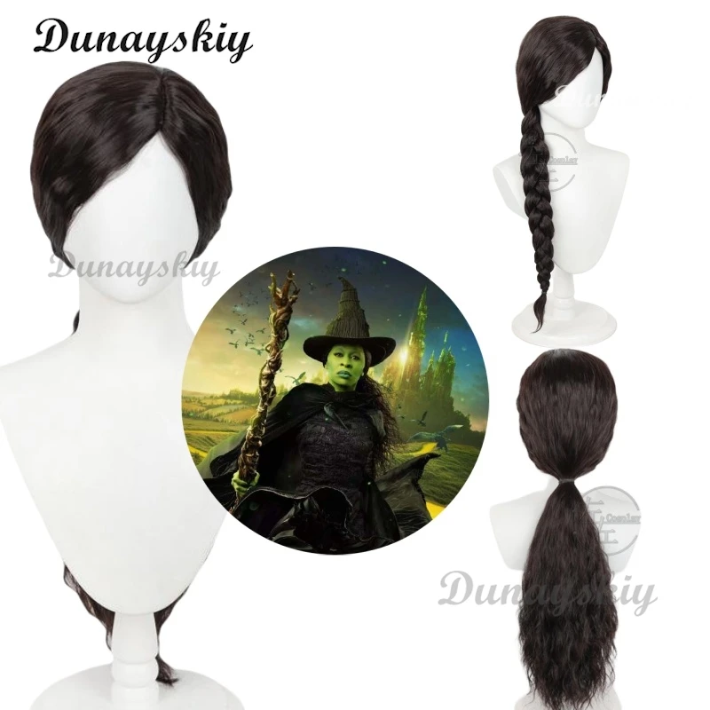Wicked Movie Elphaba Cosplay Wig Long Braided Ponytail with Green Ombré Halloween/Stage Roleplay Customizable
Wicked Movie Elphaba Cosplay Wig Long Braided Ponytail with Green Ombré Halloween/Stage Roleplay Customizable