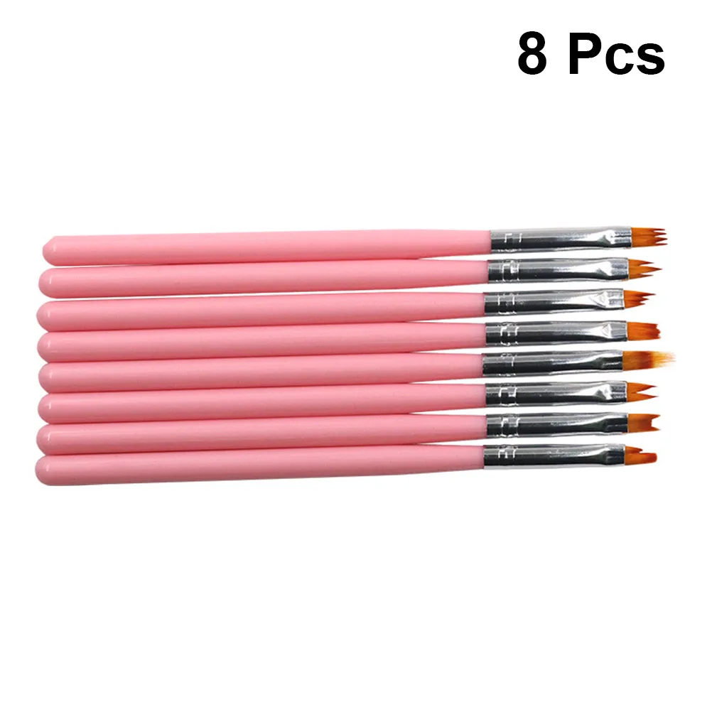 8pcs Nail Art Pen Kit Pink Handle Brush Set Manicure Tools Diy Nail Painting Home Shop Durable Lightweight Long Handle Perfect
8pcs Nail Art Pen Kit Pink Handle Brush Set Manicure Tools Diy Nail Painting Home Shop Durable Lightweight Long Handle Perfect