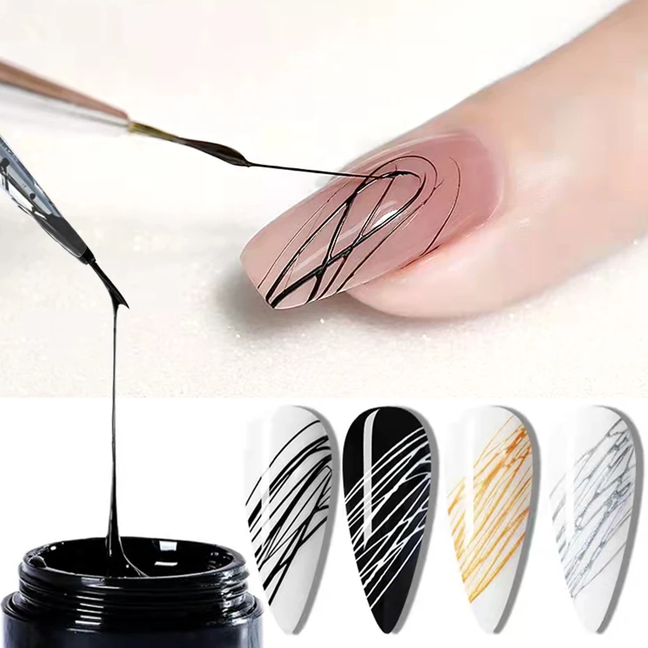 Spider Gel Nail Art Drawing Glue 6ml Black White Line Web Wires Design Painted Varnish Manicure UV Lacquer Nails Polish BE1615-1
Spider Gel Nail Art Drawing Glue 6ml Black White Line Web Wires Design Painted Varnish Manicure UV Lacquer Nails Polish BE1615-1