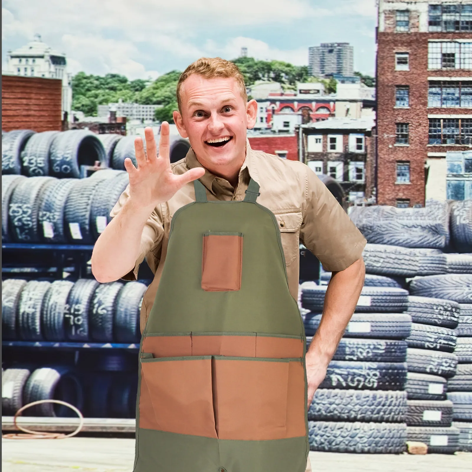 Adjustable Garden Leg Apron with Large Pockets Multi Compartment for Gardening Tools Harvesting Outdoor Yard Work Apron
Adjustable Garden Leg Apron with Large Pockets Multi Compartment for Gardening Tools Harvesting Outdoor Yard Work Apron