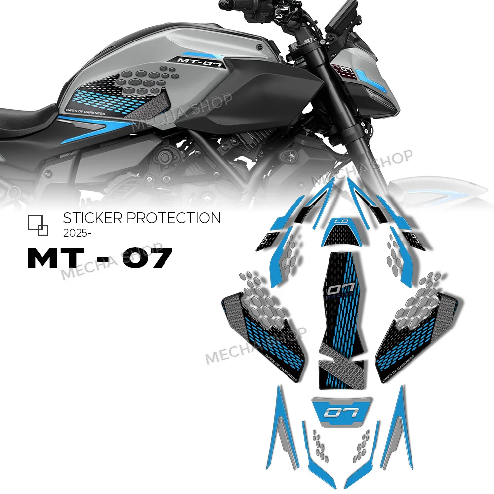 New For MT 07 MT-07 mt07 2025 Motorcycle Tank Pad Protector 3D Sticker Decal Gas Knee Grip
New For MT 07 MT-07 mt07 2025 Motorcycle Tank Pad Protector 3D Sticker Decal Gas Knee Grip