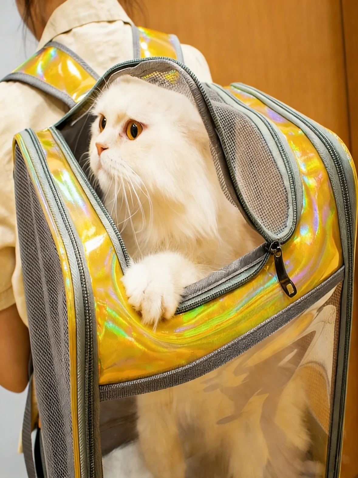 Portable Pet Backpack for Outdoor Travel Lightweight Large Capacity Double Shoulder Transparent Breathable Stress-Resistant
Portable Pet Backpack for Outdoor Travel Lightweight Large Capacity Double Shoulder Transparent Breathable Stress-Resistant