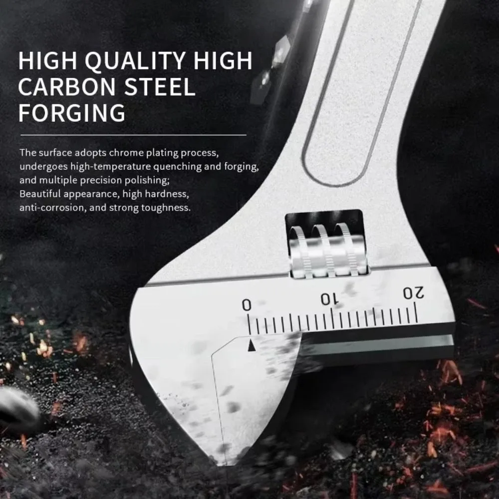 Short Handle Industrial Grade Shifter Heavy Duty Anti-slip Movable Spanners Multifunctional Large Opening Universal Wrench
Short Handle Industrial Grade Shifter Heavy Duty Anti-slip Movable Spanners Multifunctional Large Opening Universal Wrench