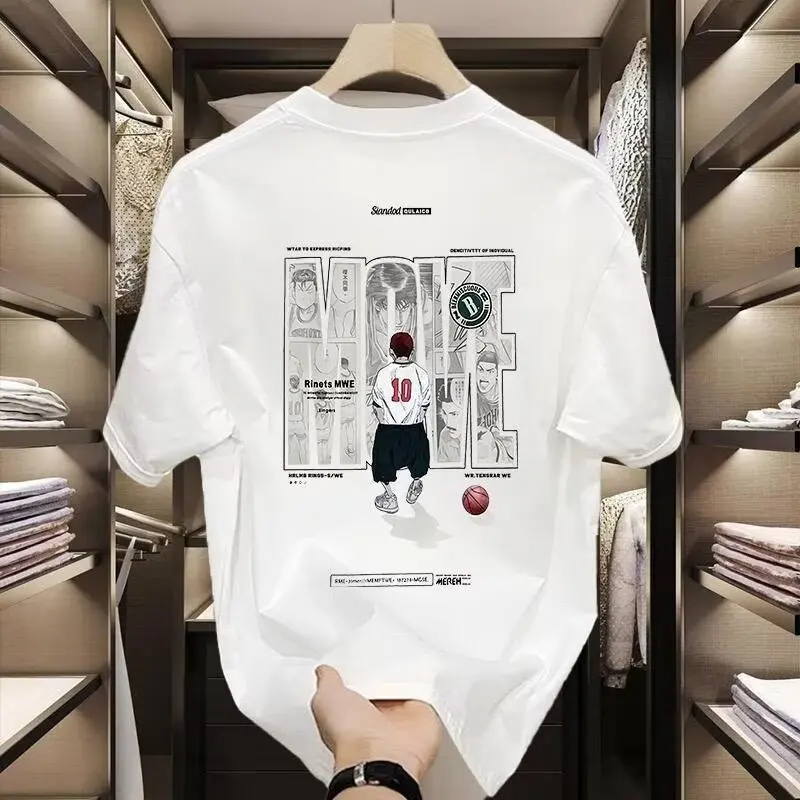 2025 Summer new pattern T-shirt 100% cotton loose y2k casual men's clothes breathable with all fashion T-shirt
2025 Summer new pattern T-shirt 100% cotton loose y2k casual men's clothes breathable with all fashion T-shirt