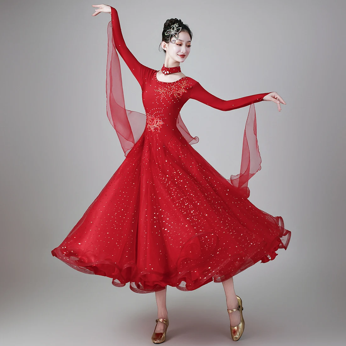 Wine Red New Modern Dance Dress Diamond-encrusted Ballroom Dance Dress Ballroom Dance Swing Dress Waltz Competition Performance
Wine Red New Modern Dance Dress Diamond-encrusted Ballroom Dance Dress Ballroom Dance Swing Dress Waltz Competition Performance