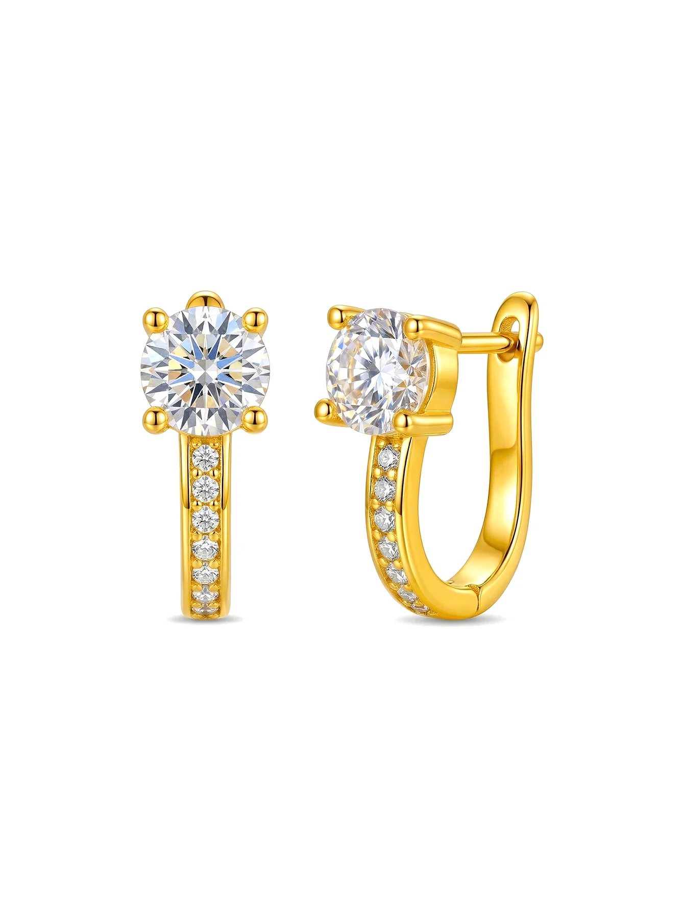 925 Silver Four-Prong Zircon Earrings French Luxury Elegant Wedding Valentine Gift
925 Silver Four-Prong Zircon Earrings French Luxury Elegant Wedding Valentine Gift
