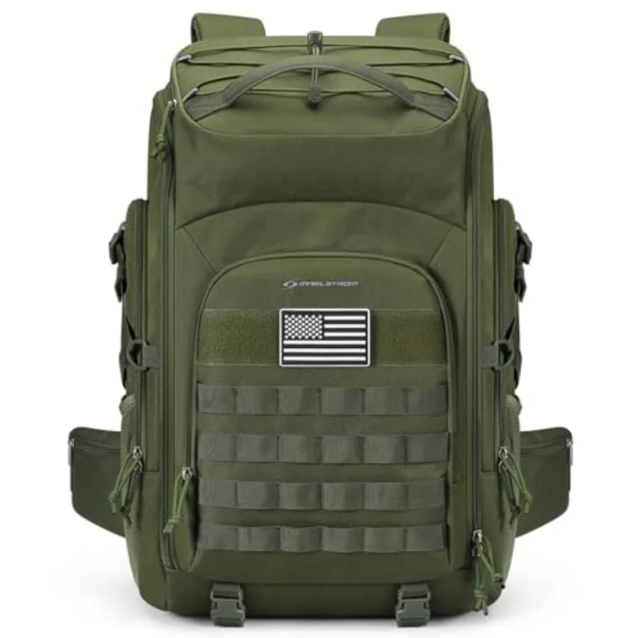 Tactical Backpack for Men Water Resistant 40L Military Backpack for Hiking Camping Gym with Molle System Army Green
Tactical Backpack for Men Water Resistant 40L Military Backpack for Hiking Camping Gym with Molle System Army Green