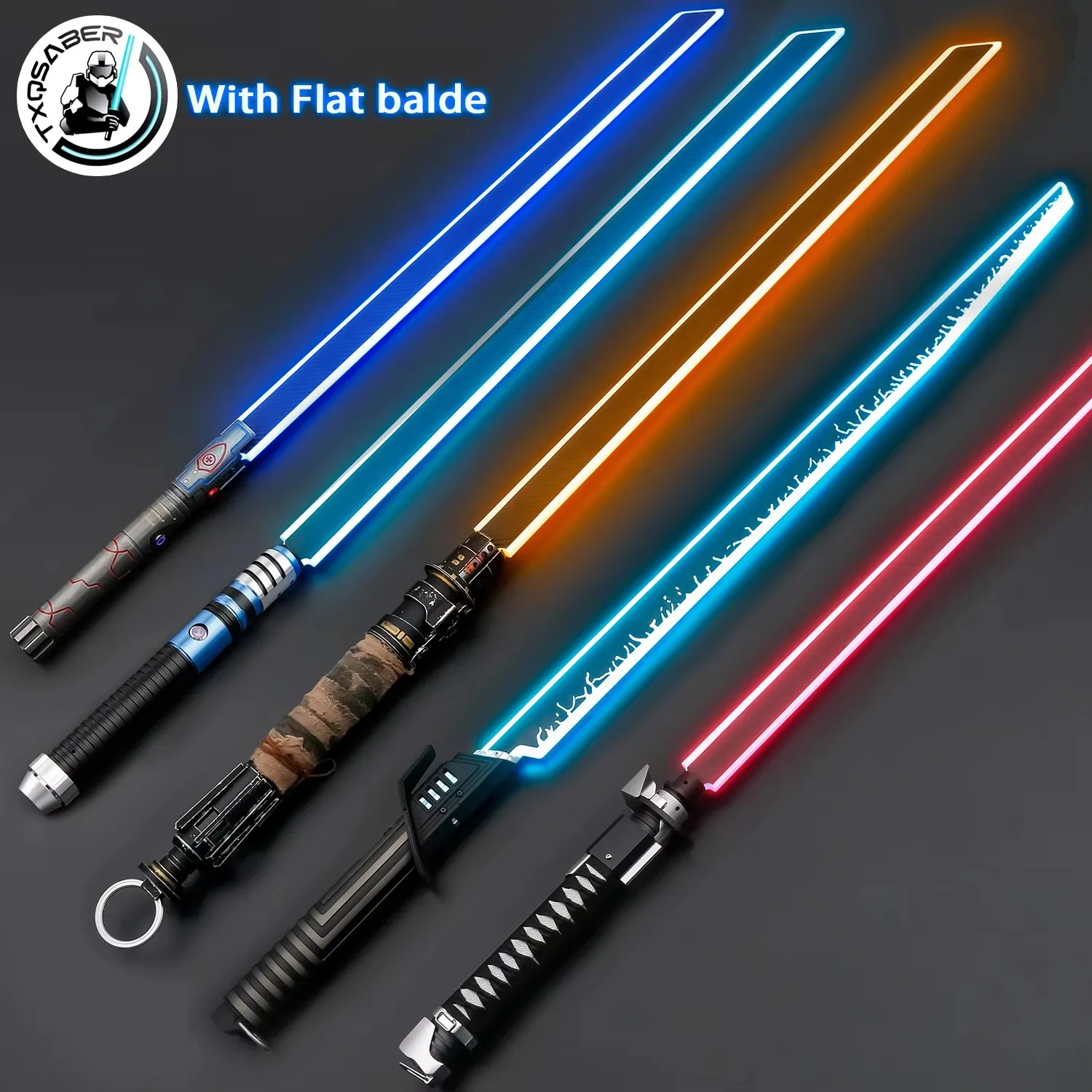 TXQSaber 15Types With Flat Blade Color Changes Cosplay 27Sets FOC NeoPixel Sword Smooth Swing Metal Handle Lightsaber
TXQSaber 15Types With Flat Blade Color Changes Cosplay 27Sets FOC NeoPixel Sword Smooth Swing Metal Handle Lightsaber